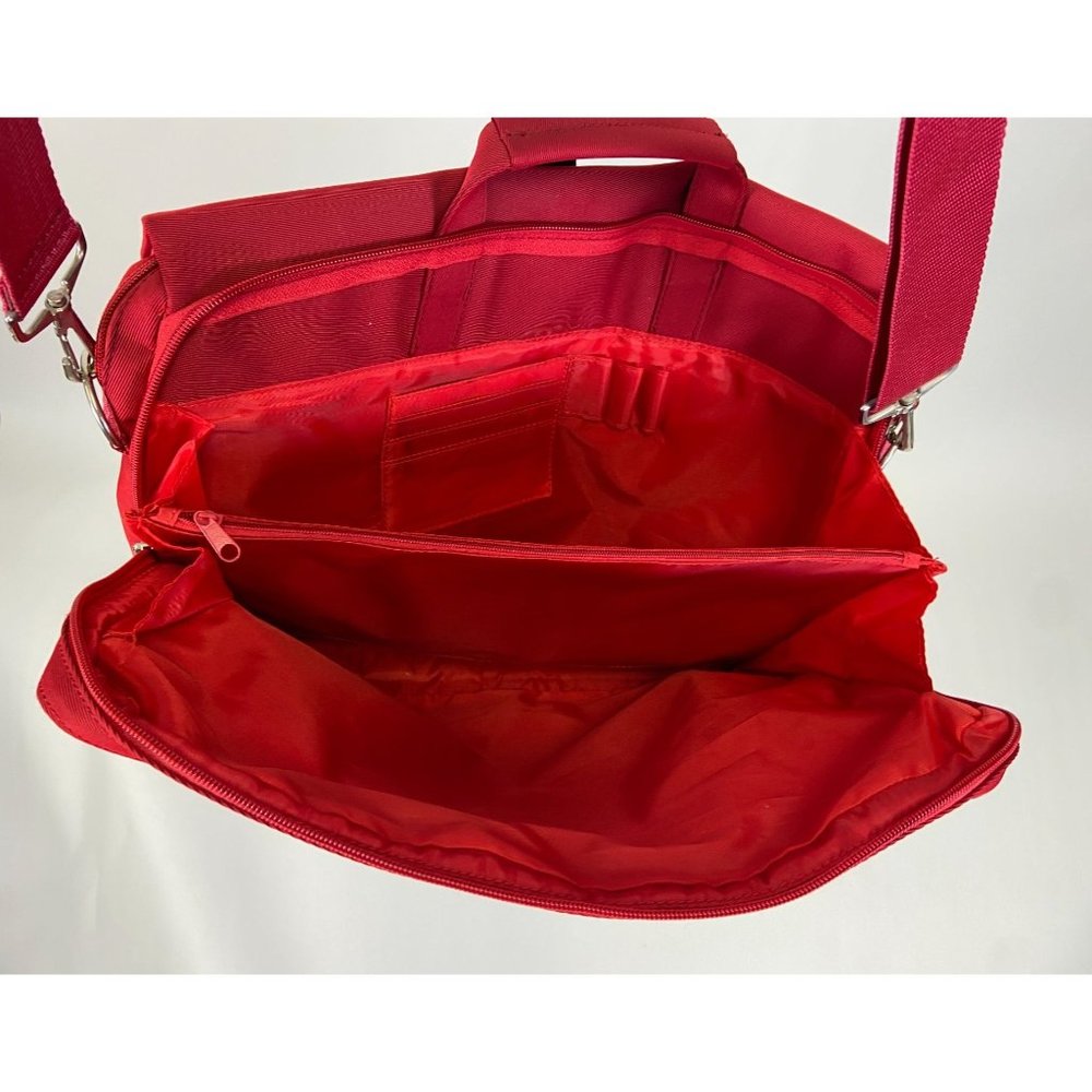 Red Multi Pocket Computer Bag - Picture 5 of 6